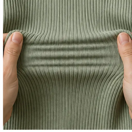 BAMBOO RIB FABRIC GUIDE — Stretch Direction & Garment Fit
