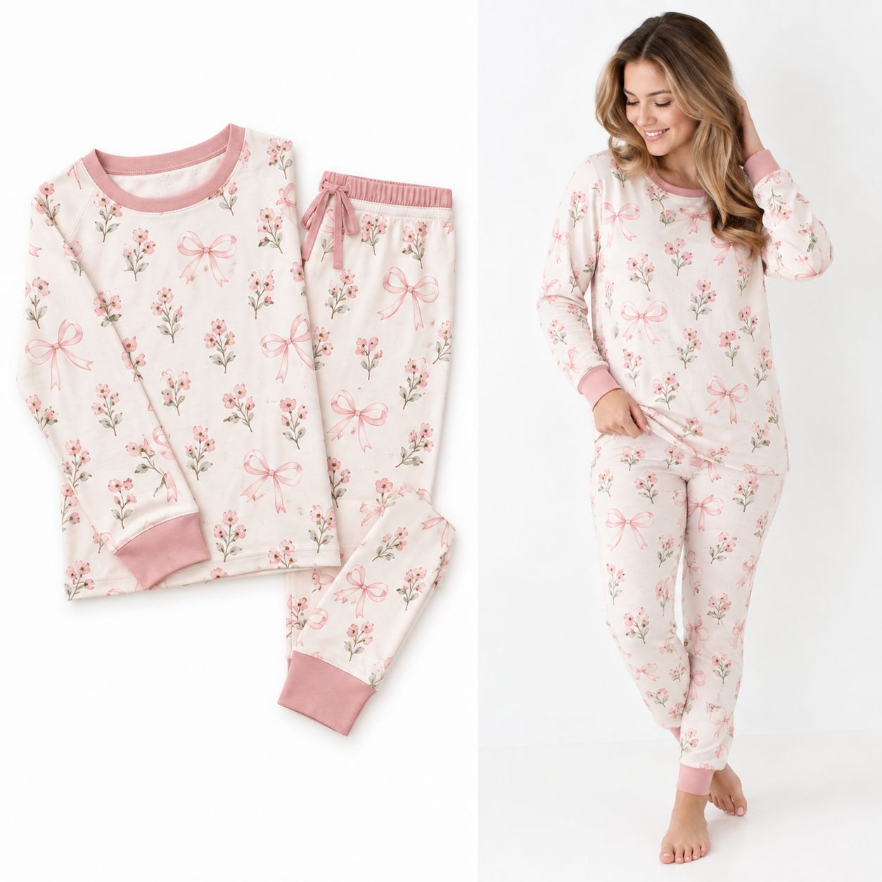 RX-04-01 Unisex Long Sleeve Pajama Set