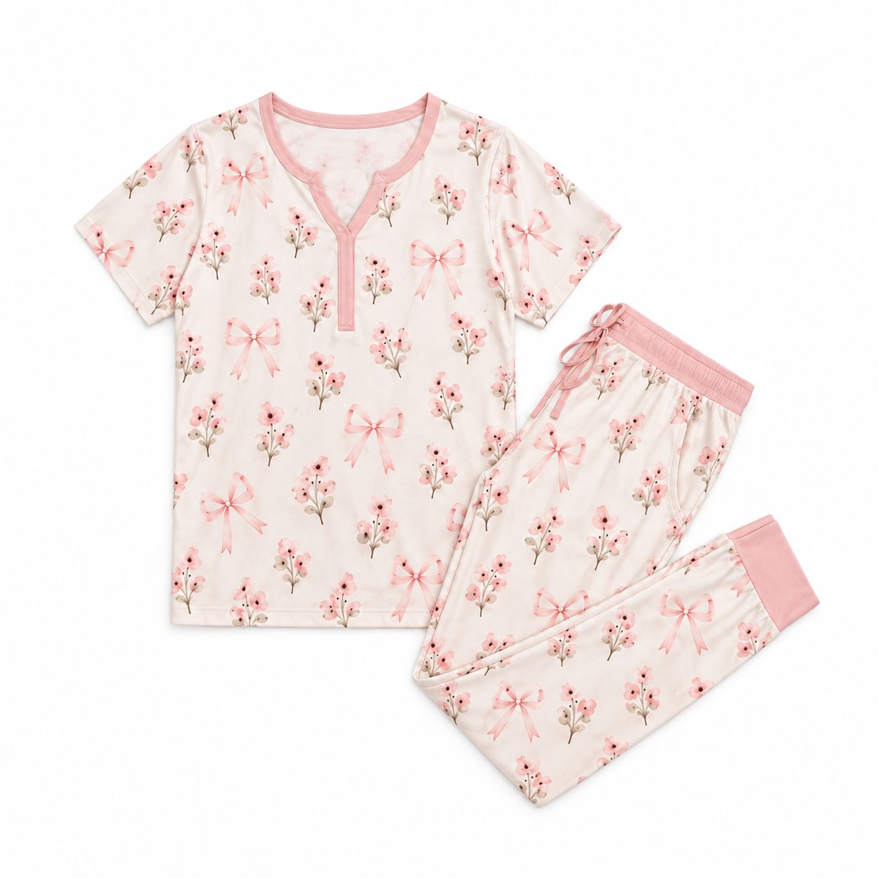 RX-04-02 Unisex Short Sleeve Pajama Set
