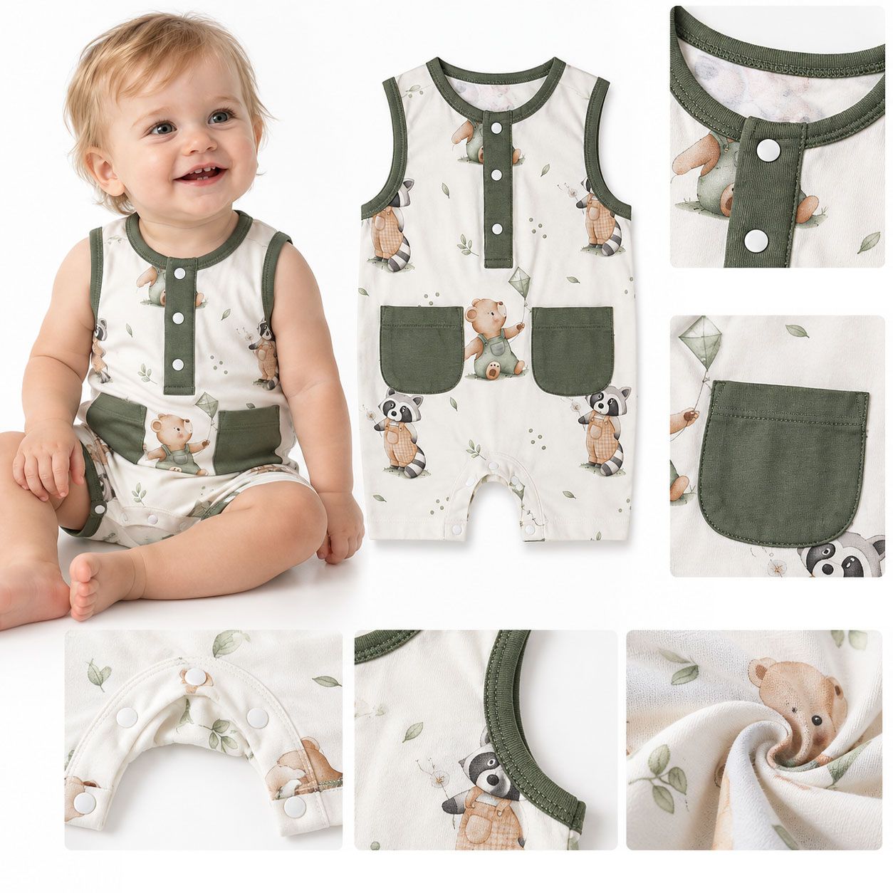 RX-01-24 Sleeveless Snap Shortie