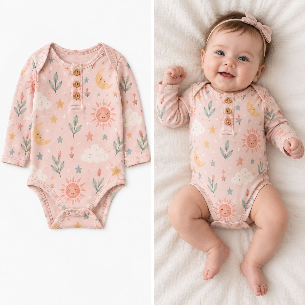 RX-01-32 Long Sleeve Envelope-Neck Bodysuit