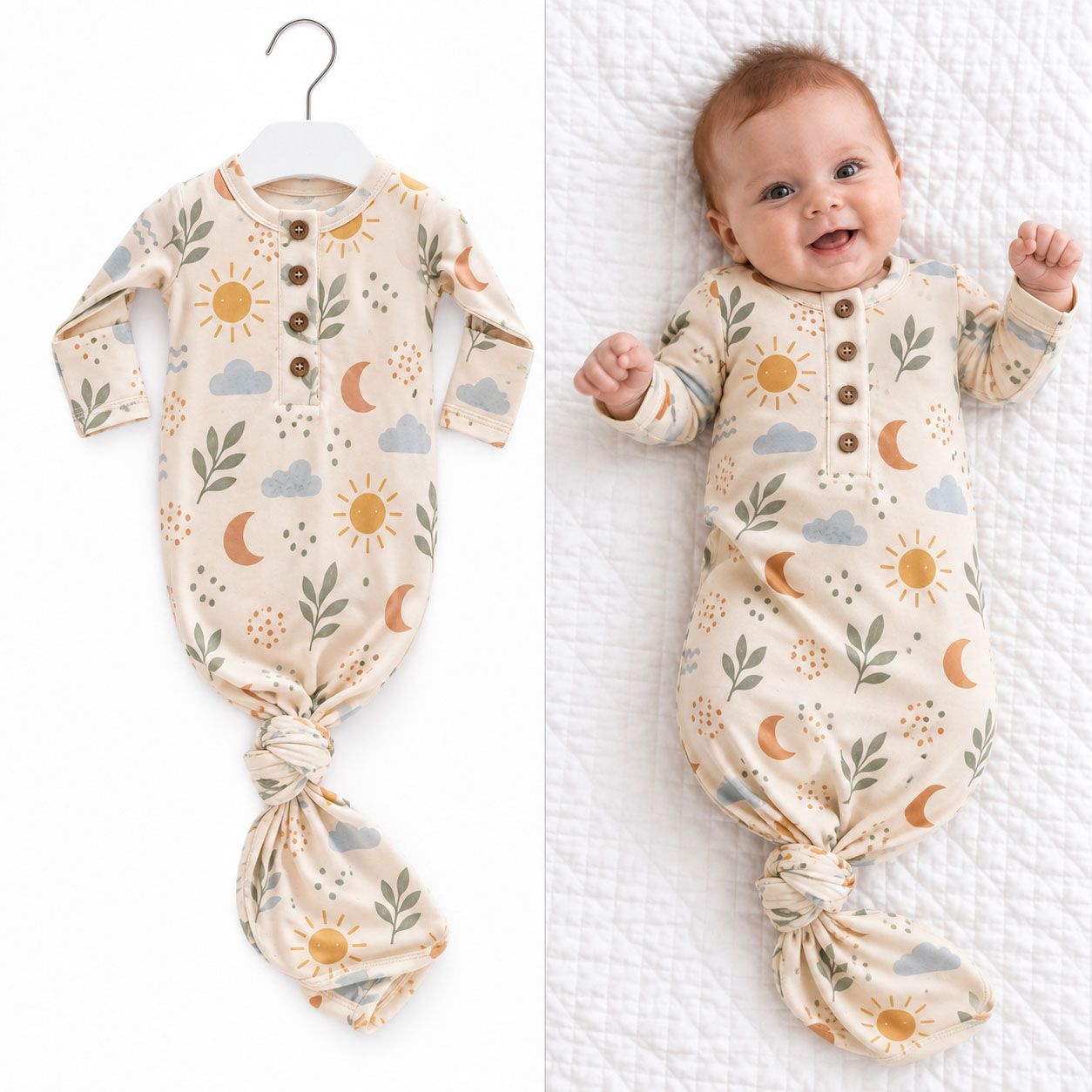 RX-06-12 Knotted Baby Gown