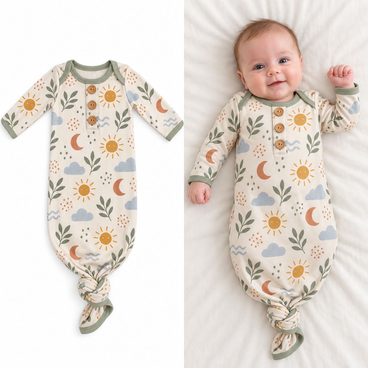 RX-06-13 Knotted Baby Gown
