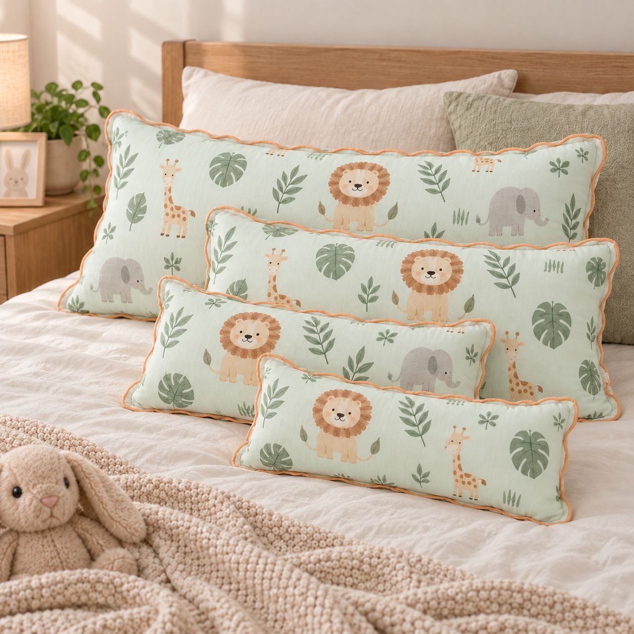 RX-06-17 Contrast-Border Pillowcase