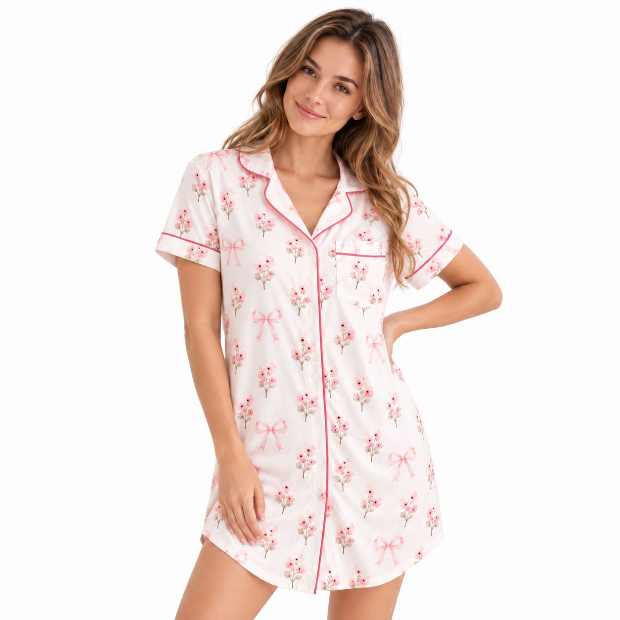 RX-03-09 Women's Short Sleeve Nightshirt