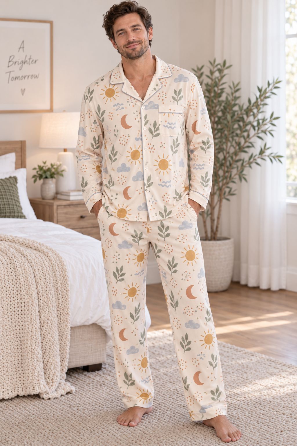 RX-03-11 Men's Long Sleeve Pajama Set