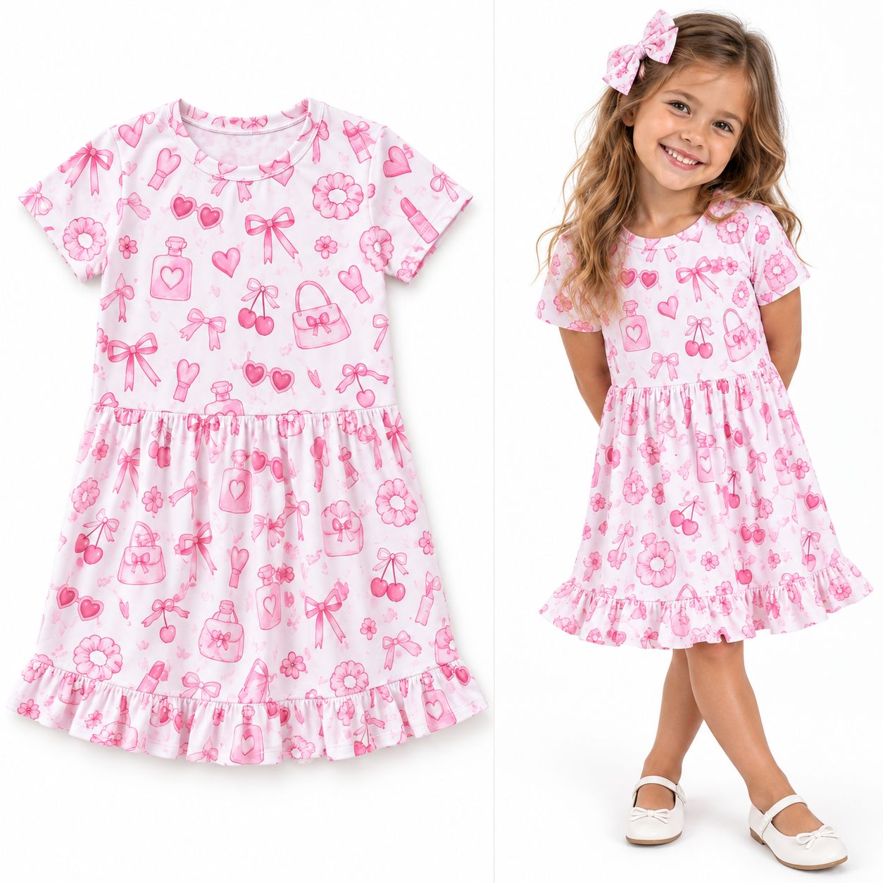 RX-05-04 Ruffle-Hem Twirl Dress