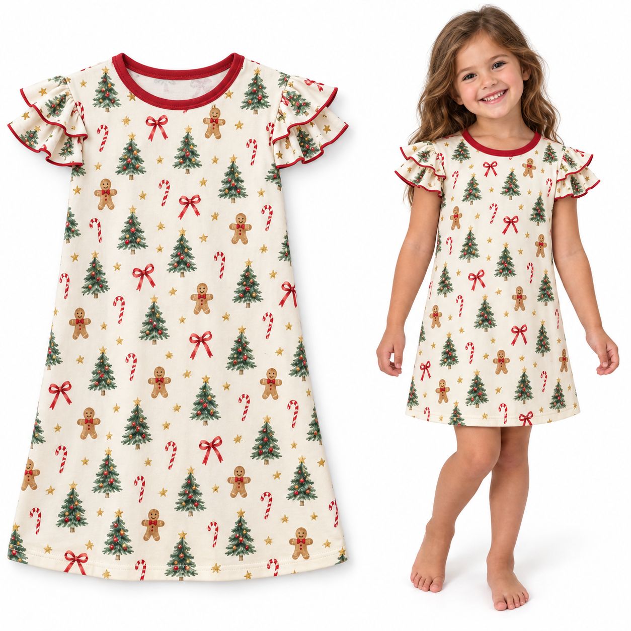 RX-05-06 Flutter Sleeve Nightgown