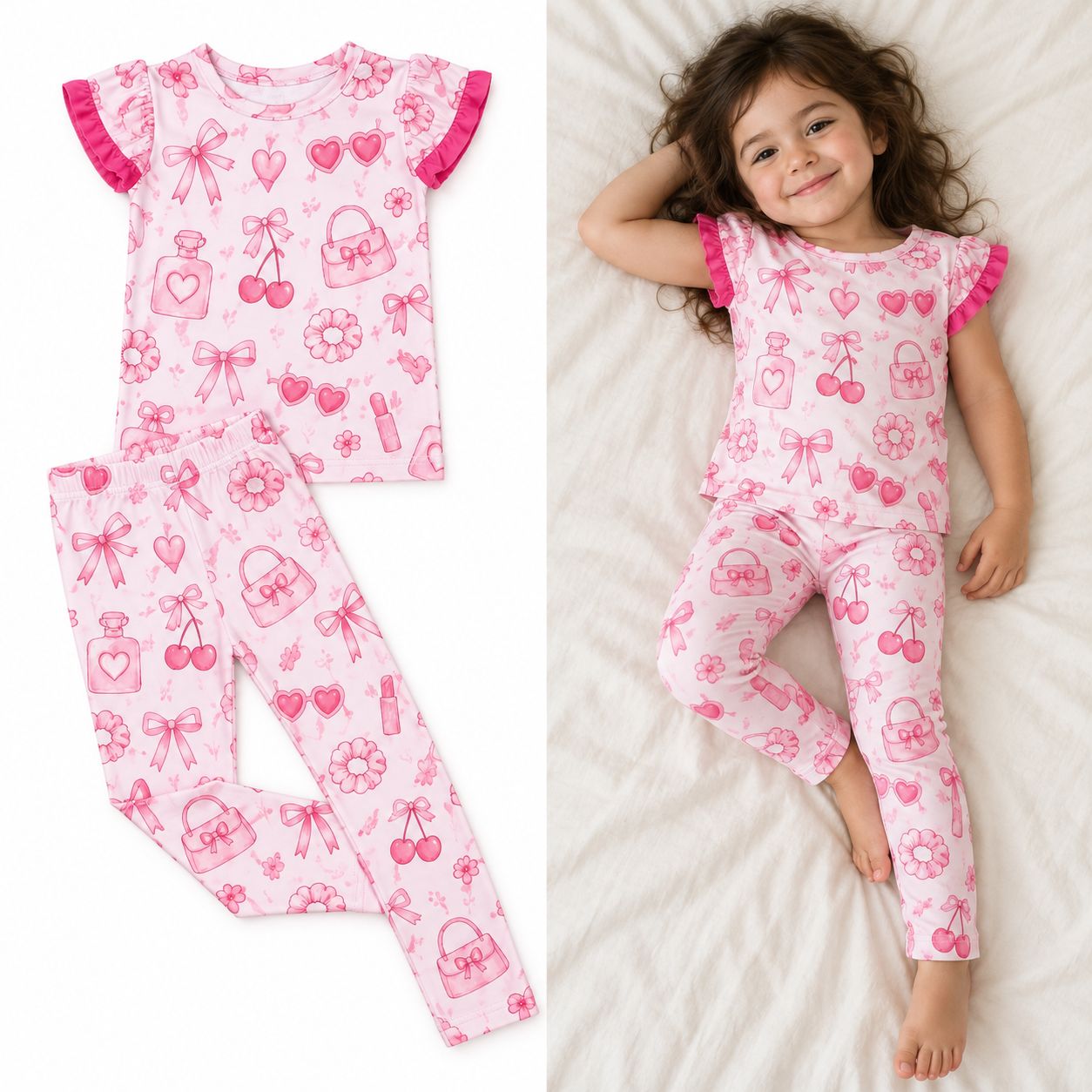 RX-02-04 Flutter Sleeve Pajama Set
