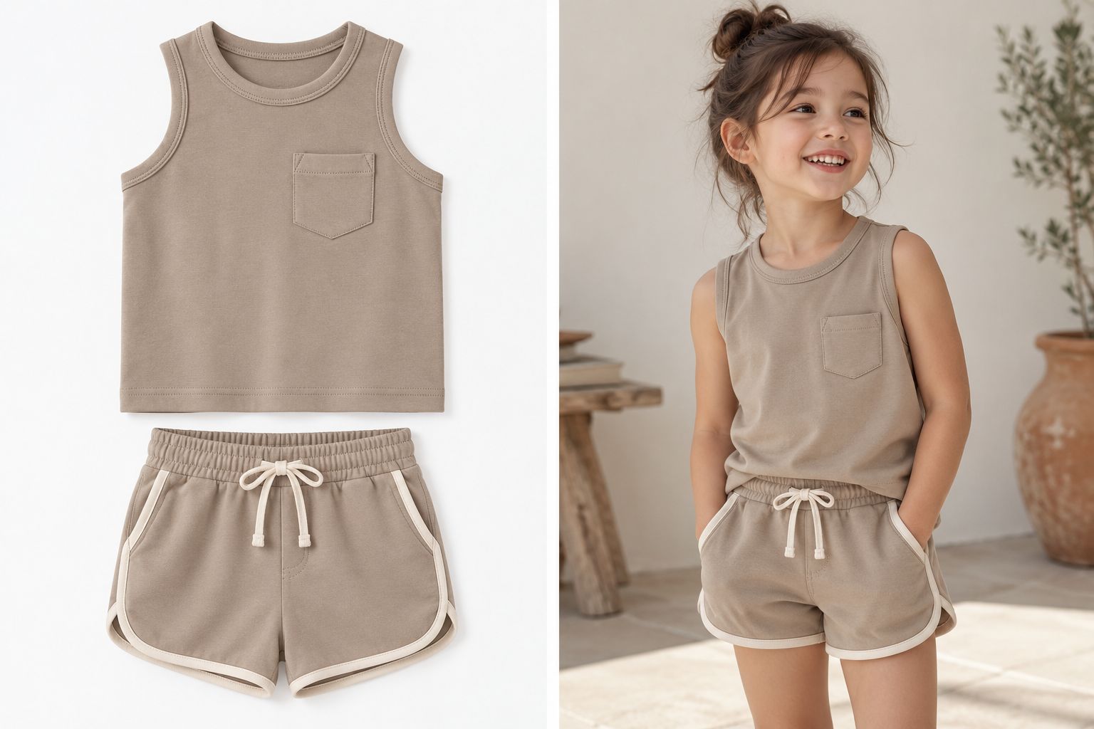 RX-02-15 Drop-Shoulder Sweatshirt & Shorts Set
