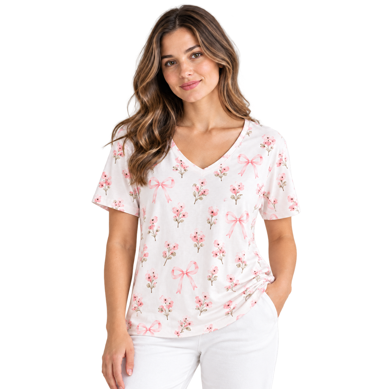 RX-08-03 Women's Oversized V-Neck Tee